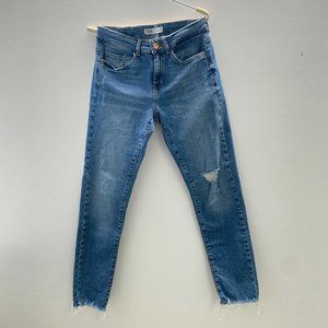 ZARA Original Denimwear Distressed Skinny Jeans
